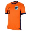 Officiële Voetbalshirt Nederland Ake 5 Thuis EK 2024 - Heren